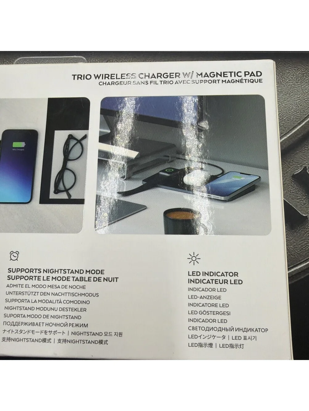 SATECHI Trio Wireless Charger W/ Magnetic Pad STX3TWCPM NIB Sealed